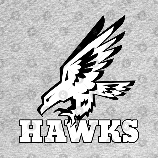 Hawks Mascot by Generic Mascots